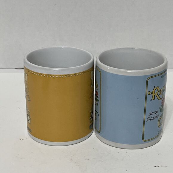 Lot Of 2 Syracuse NY Coffee Mugs Bouquet Roasted Rose Bud Brand - Picture 4 of 7